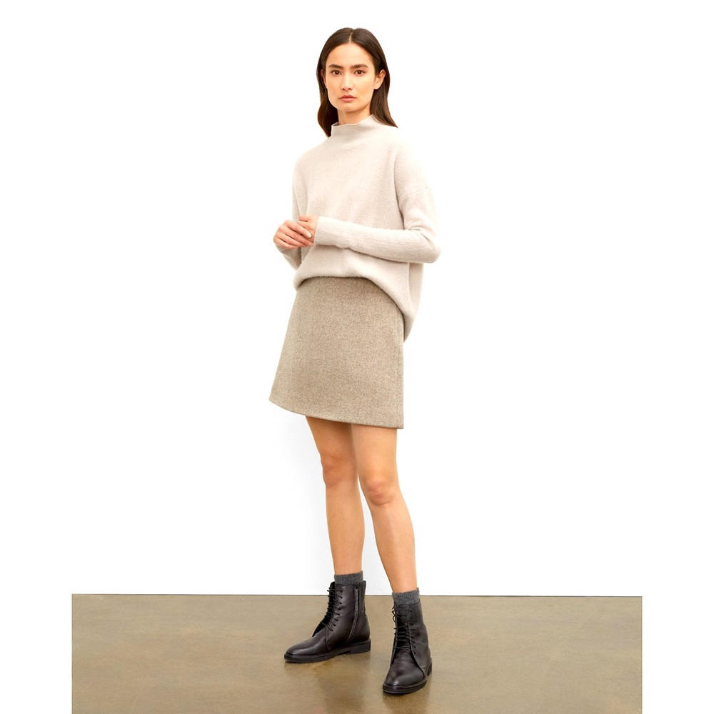 Club Monaco | Centie Mini Skirt: Color Mushroom | Size 4 | NWT